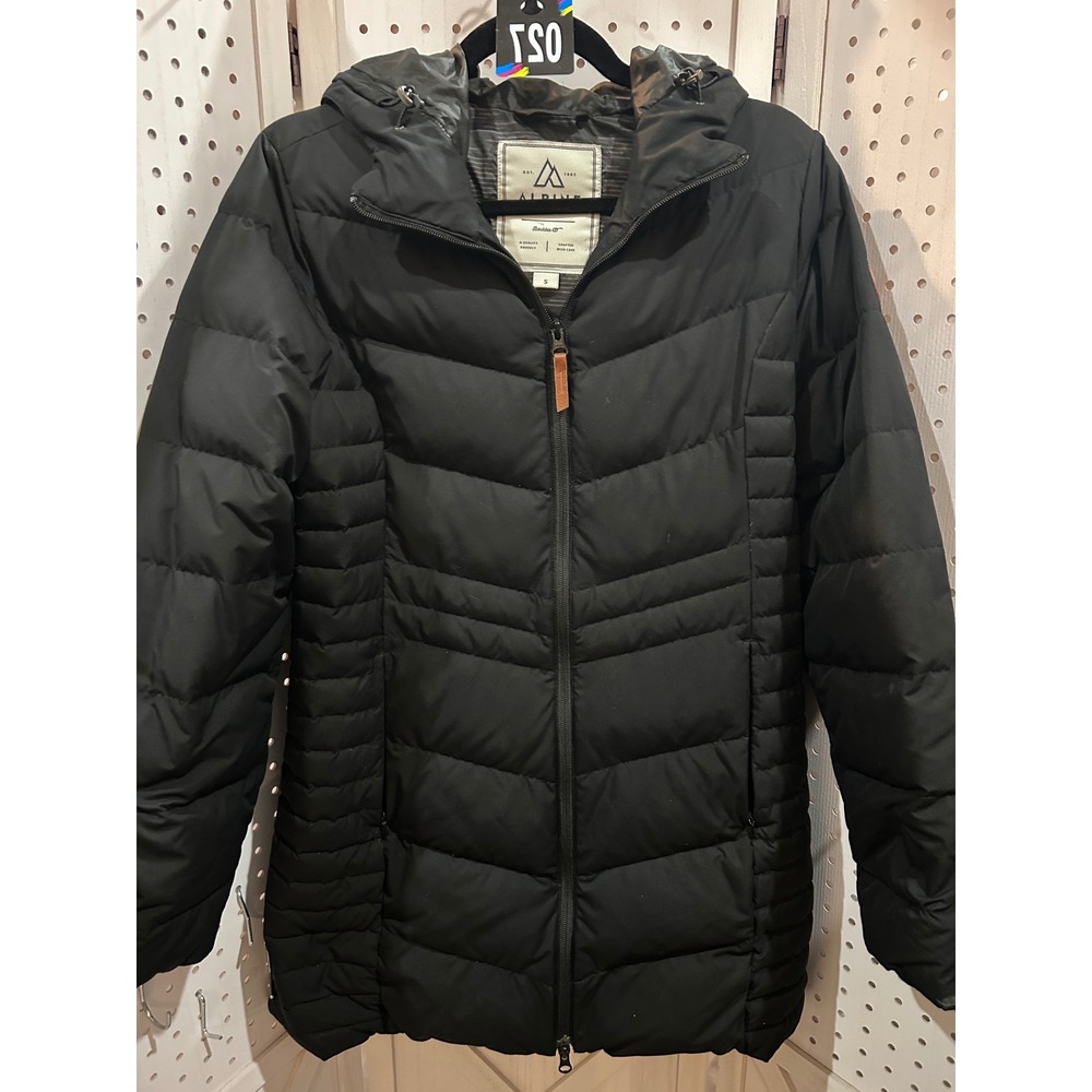 ALPINE Boulder CO Black Puffer Hooded Winter Jacket Women's Size S - Picture 2 of 10